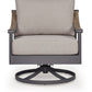 Ocean Beach - Swivel Lounge With Cushion - Gray