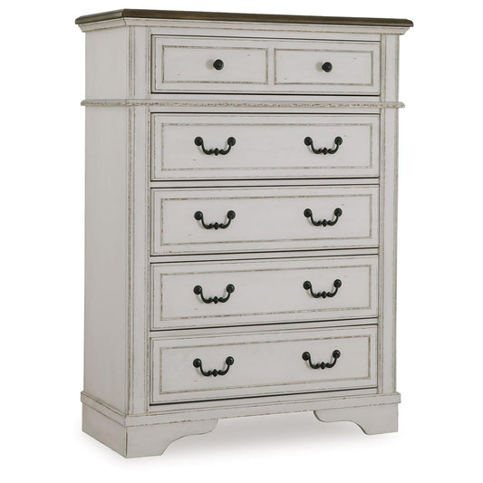 Moraway - Two-tone - Five Drawer Chest