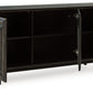 Fair Ridge - Distressed Black - Accent Cabinet