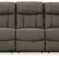 First Base - Reclining Sofa - Gunmetal