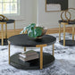 Shylore - Black / Brass Finish - Occasional Table Set (Set of 3)