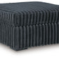 Midnight-Madness - Oversized Accent Ottoman - Gunmetal