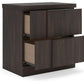 Shaehartin - Two Drawer Night Stand - Dark Brown