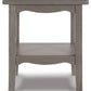 Charina - Antique Gray - Square End Table