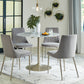 Barchoni - White / Gray - 5 Pc. - Dining Room Table, 4 Side Chairs