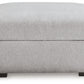 Gabyleigh - Nickel - Ottoman With Storage