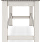 Robbinsdale - Dbl Counter Height Upholstered Dining Bench - Antique White - Fraser Furniture & Mattresses