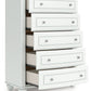 Kozlani - Five Drawer Chest - White