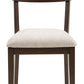 Mallenette - Merlot - Dining Upholstered Side Chair (Set of 2)