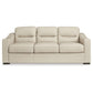 Treasure Trove - Almond - Sofa - Leather Match
