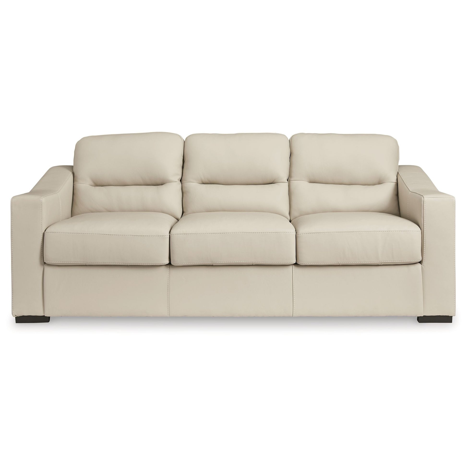 Treasure Trove - Almond - Sofa - Leather Match