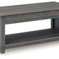 Freedan - Rect Lift Top Cocktail Table - Grayish Brown