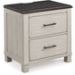 Darborn - Gray / Brown - Two Drawer Night Stand