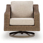 Laguna Heights - Swivel Lounge With Cushion - Beige