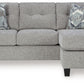 Keenelynn - Sofa Chaise - Nickel