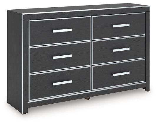 Zuraleus - Black - Six Drawer Dresser