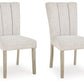 Larawyn - Dining Upholstered Side Chair (Set of 2) - Bisque - Fraser Furniture & Mattresses