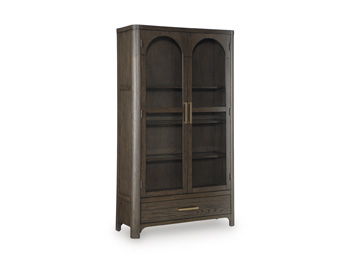 Radkin - Display Cabinet - Burnished Brown - Fraser Furniture & Mattresses