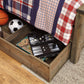 Trinell - Bookcase Storage Bed