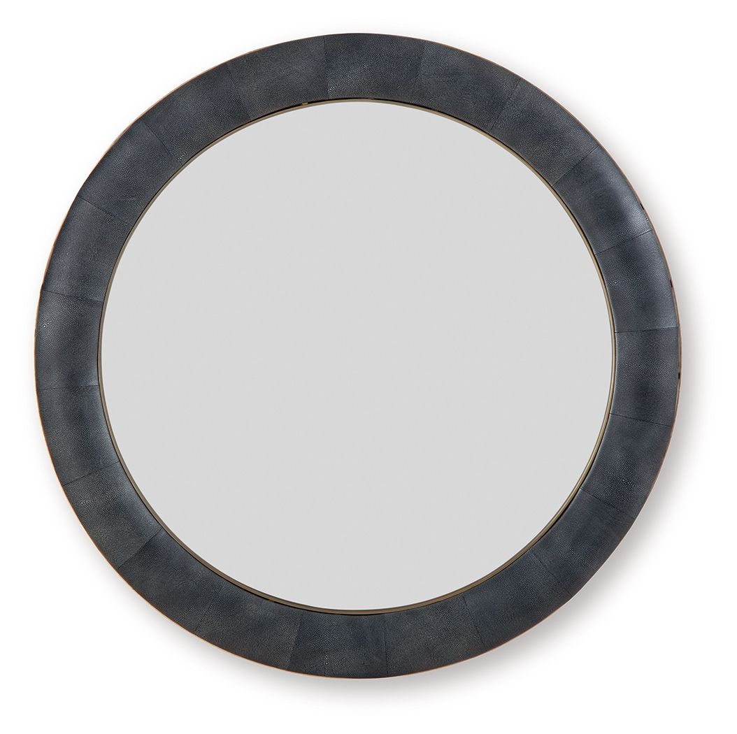 Corinsworth - Accent Mirror - Charcoal / Brass Finish - Fraser Furniture & Mattresses