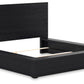Londer - Black - California King Panel Bed