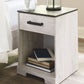 Shawburn - Whitewash / Charcoal Gray - One Drawer Night Stand