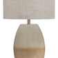 Linas - Cream / Beige - Metal Table Lamp
