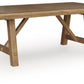 Ridgester - Rectangular Dining Room Extension Table - Light Brown