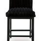 Mervannie - Upholstered Barstool (Set of 2) - Black