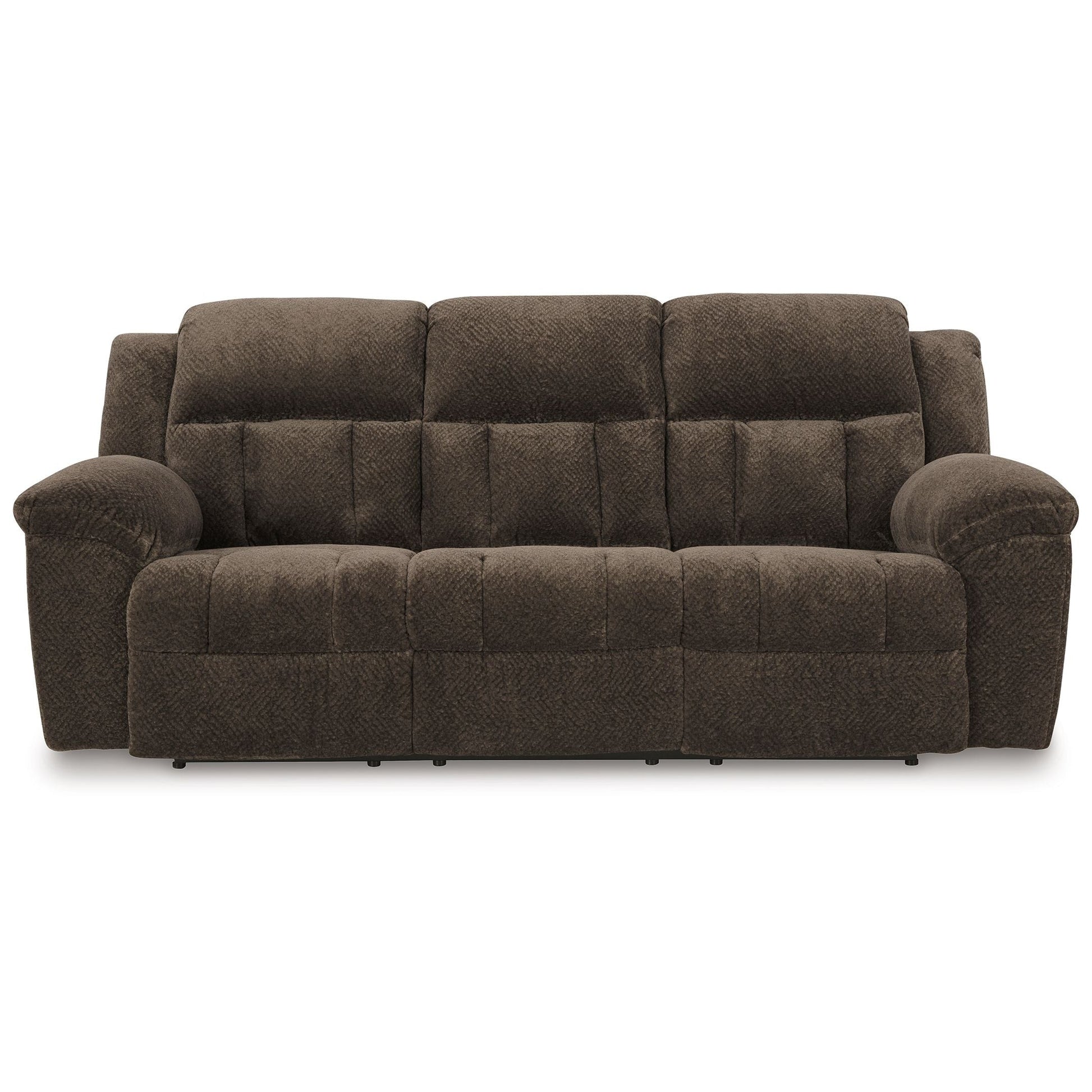 Frohn - Chocolate - Reclining Sofa - Fabric