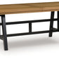 Galliden - Black / Brown - Rectangular Dining Room Extension Table
