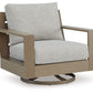 Kimpton Isle - Brown / Beige - Swivel Lounge With Cushion