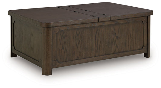 Breckington - Dark Brown - Cocktail Table With Storage