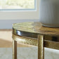 Porterville - Gold Finish - Accent Table