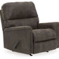 Navi - Rocker Recliner - Faux Leather - Smoke