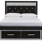 Kaydell - Upholstered Panel Storage Platform Bed