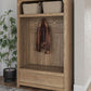 Dovander - Hall Tree With Storage Bench - Brown