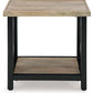 Bristenfort - Brown / Black - Rectangular End Table