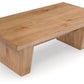 Kristiland - Light Brown - Rectangular Cocktail Table