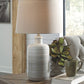 Marnina - Ceramic Table Lamp (Set of 2) - Taupe