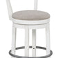 Robbinsdale - Upholstered Swivel Barstool (Set of 2) - Antique White