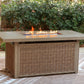 Laguna Heights - Rectangular Fire Pit Table - Beige