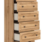 Aleaport - Five Drawer Chest - Warm Brown