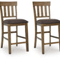 Urbinforte - Upholstered Barstool (Set of 2) - Light Brown