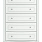 Kozlani - Five Drawer Chest - White