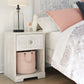 Paxberry - Whitewash - One Drawer Night Stand - Open Cubby