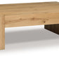 Bracken - Light Brown - Rectangular Cocktail Table