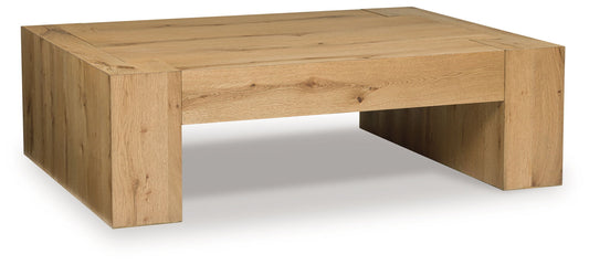 Bracken - Light Brown - Rectangular Cocktail Table