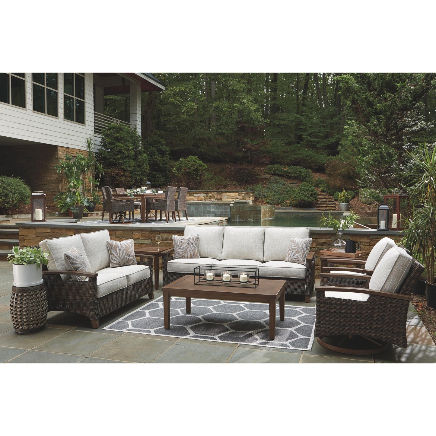 Paradise Trail - Medium Brown - 3 Pc. - Lounge Set