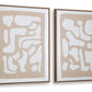 Waldett - Beige / White - Wall Art Set (Set of 2)